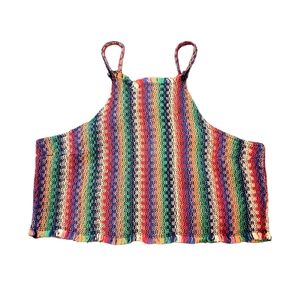 Cotton Candy brand halter crop top